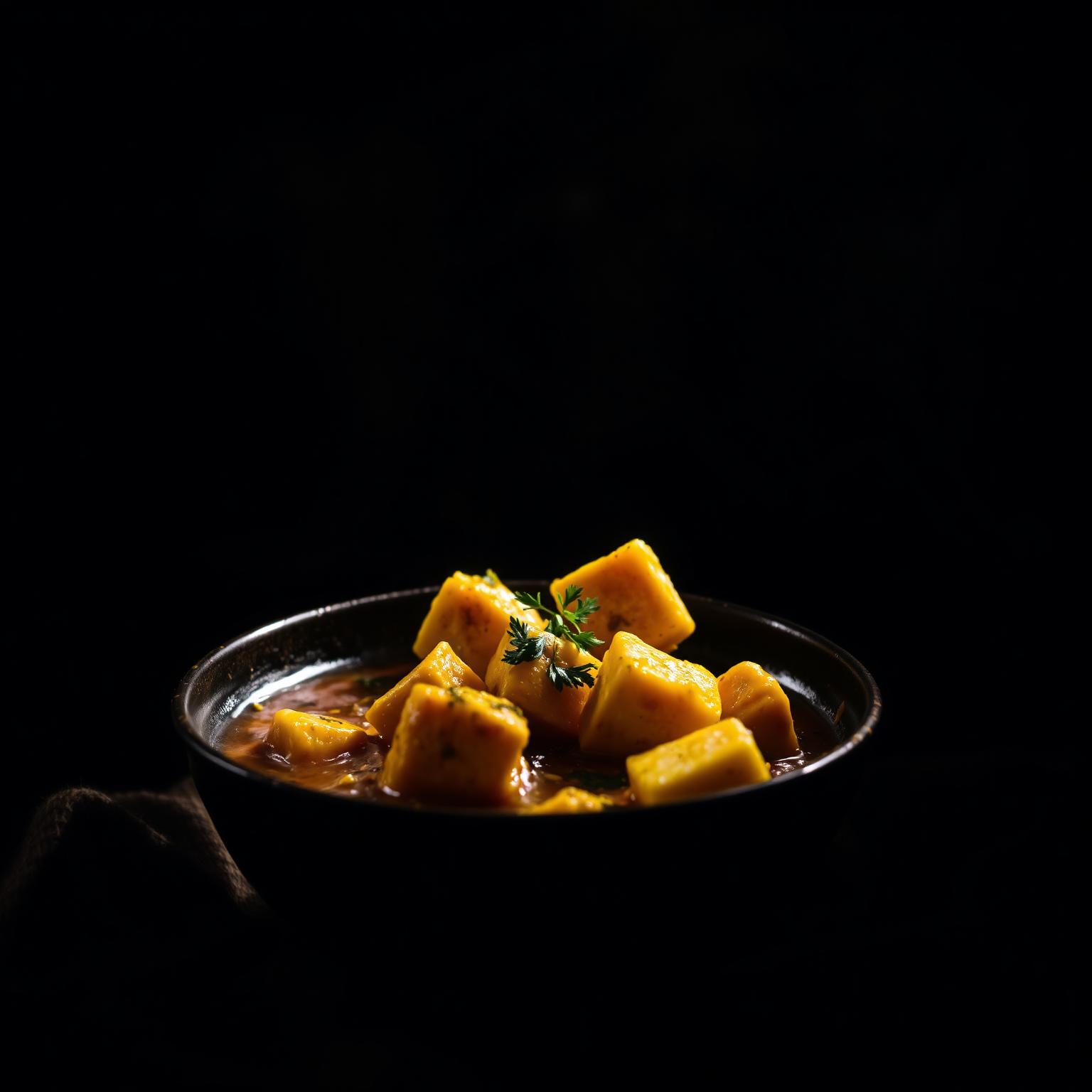 Signature paneer curry served hot